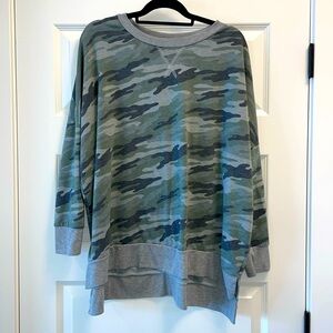 PinkBlush Boutique camouflage camo long sleeve top
